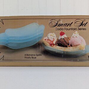 Vintage Smart Set Soda Fountain Series 4 Banana Splits Rare Frosty Blue Carlton